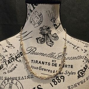 Simply Noelle Braided Bead Necklace 21"